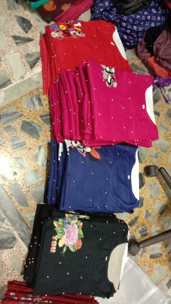 Ladies Kurti - Rayon With Moti Work, Casual Printed Design, Customized Size For All Seasons, Washable Ethnic Wear Collection
