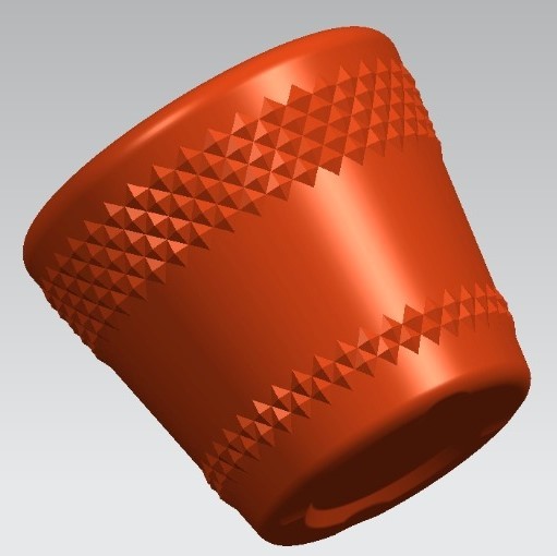 Diamond Pots - Color: Red