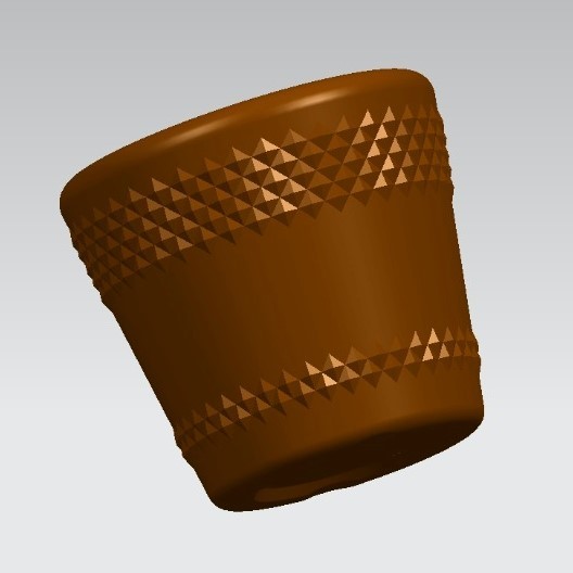 Diamond Pots - Color: Red