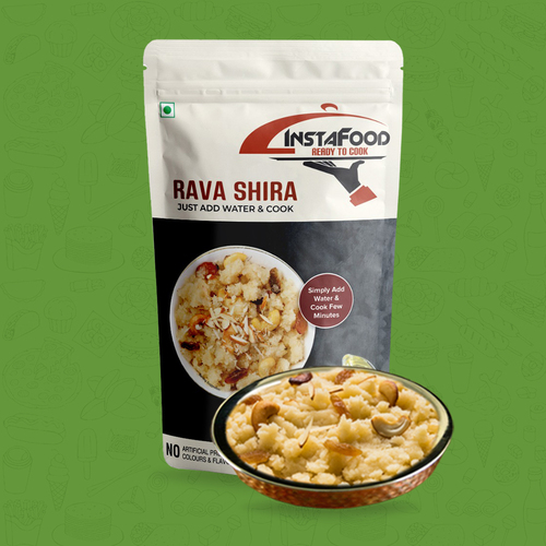 रवा शिरा पकाने के लिए तुरंत ऊर्जा तैयार