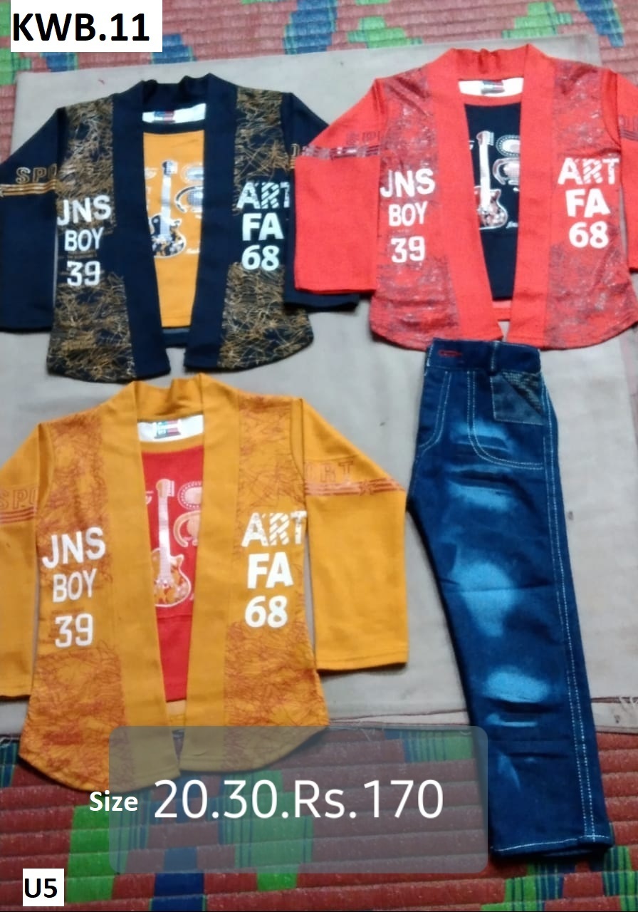 Boys Clothes - Cotton Full Sleeves Modern Xs, Breathable, Non-toxic, Washable Fabric For Boys Up To 7 Years