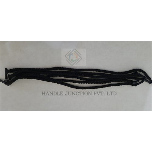 T-End Autolock Standard Black Ropes - Material: Polyester