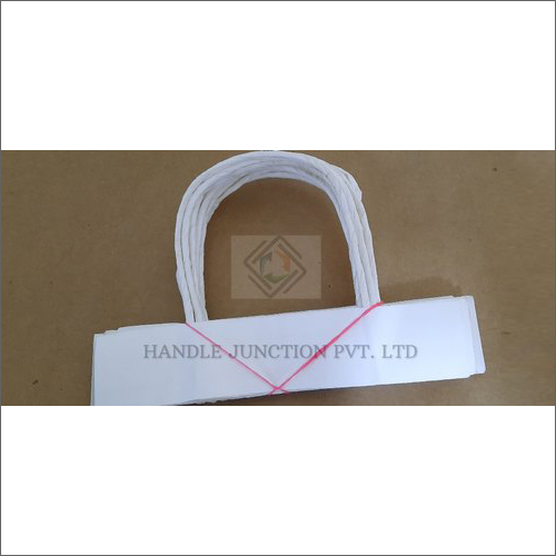 White Twisted Paper Bag Handle - Size: 190 Mm