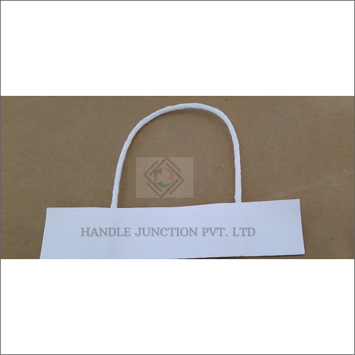 White Twisted Paper Bag Handle - Size: 190 Mm