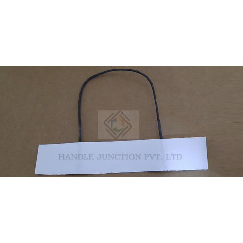 Black Twisted Paper Handle - Material: Metal