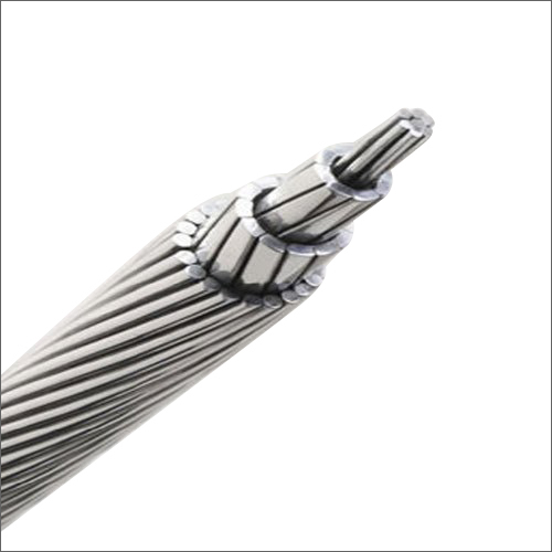 Aluminium Acsr Conductor Wire - 500 Meter Length, Round Shape, Grey Color | High Tensile Strength, Excellent Conductivity, Chemical & Rust Resistant