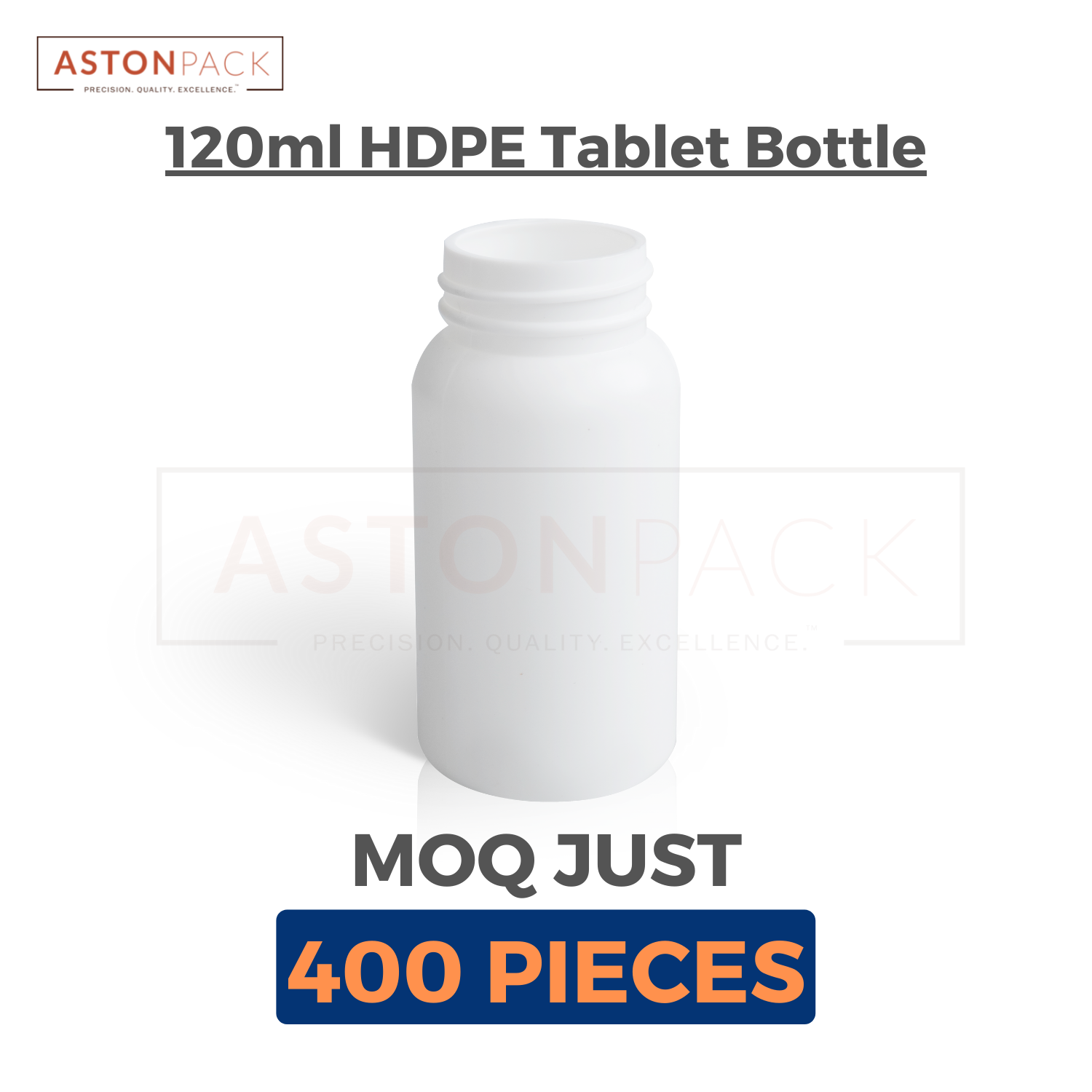 White Hdpe Round Capsule Bottle (Pharma Grade) Capacity: 60ml
