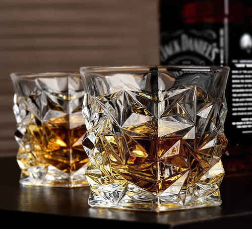 क्रिस्टल क्रैकिंग डिज़ाइन ग्लास सेट