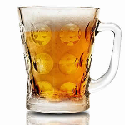 क्रिस्टल बबल डिज़ाइन मग 6 पीस का सेट