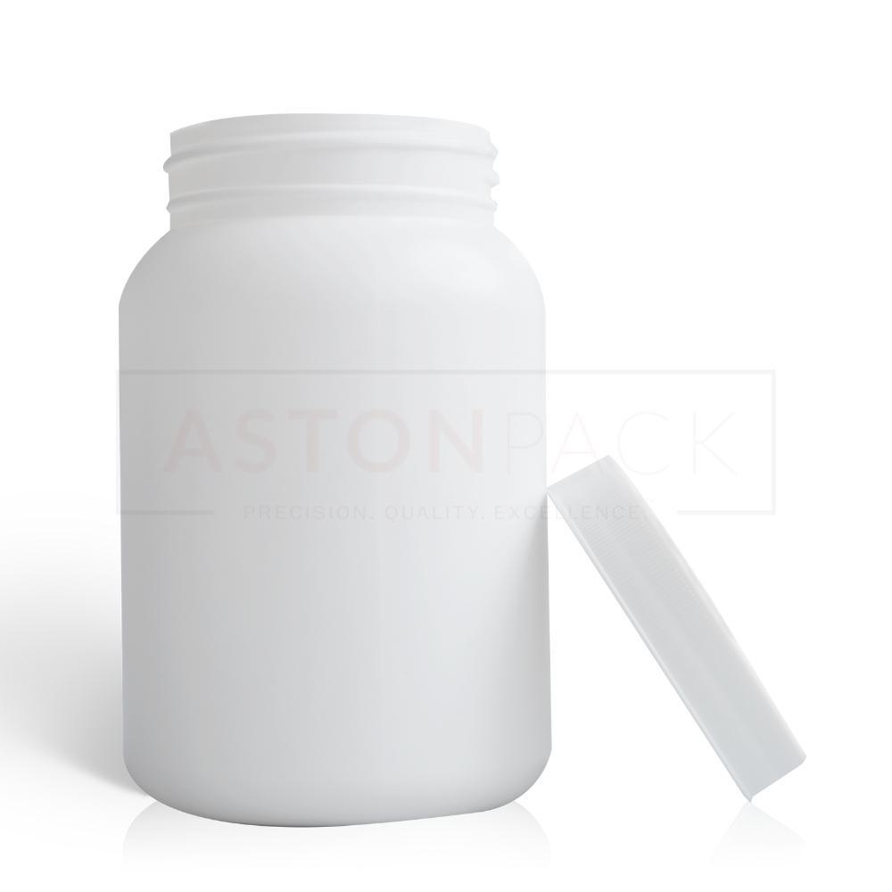 White Plastic Ayurvedic Tablet & Capsule Packaging Bottles - 250 Ml