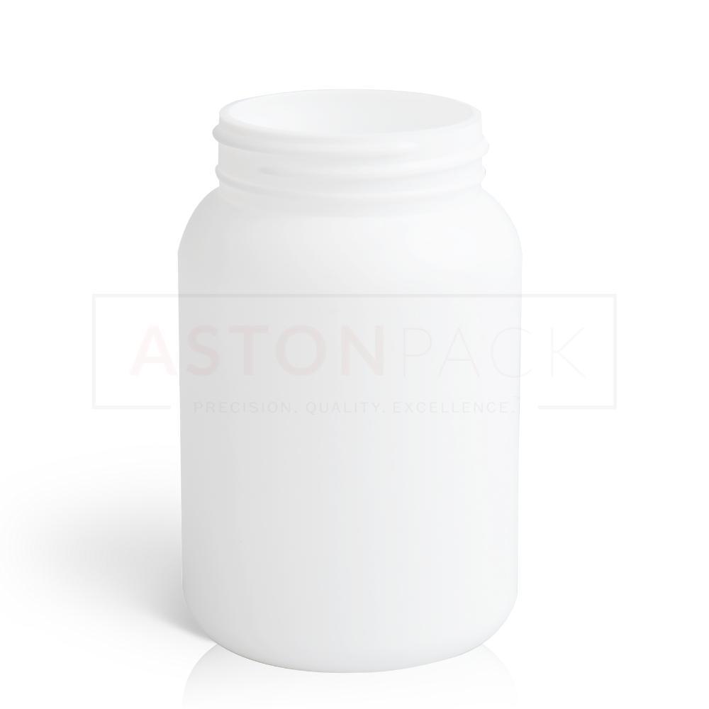 White Plastic Ayurvedic Tablet & Capsule Packaging Bottles - 250 Ml