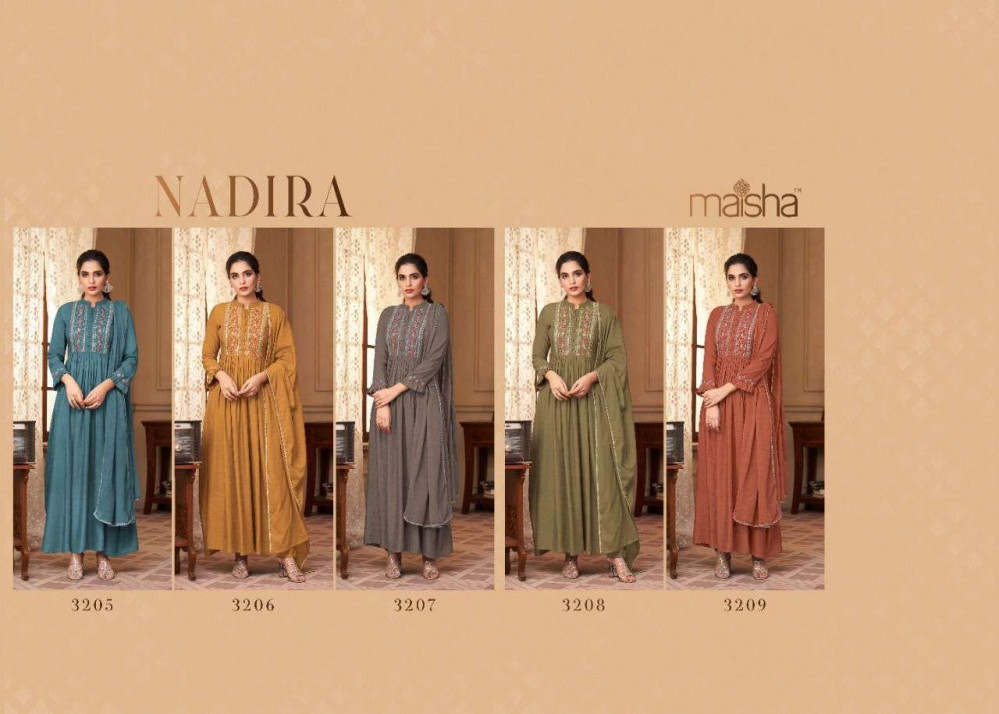 Maisha Nadira Viscose Rayon Readymade Salwar Kameez Catalog