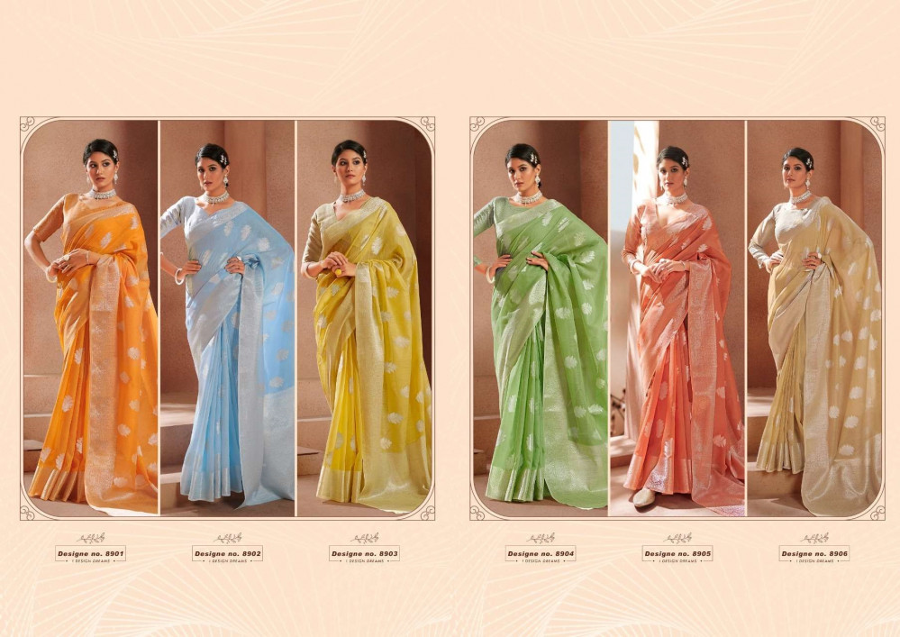 Rajyog Avaloki Silk Modal Silk With Silver Zari Weaving Saree Catalog