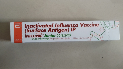 Inactivated Influenza Vaccine - Human Papillomavirus Vaccine (Surface Antigen) IP1 x 0.25 ml Syringe, Liquid Suspension for Injection, Recommended for Children