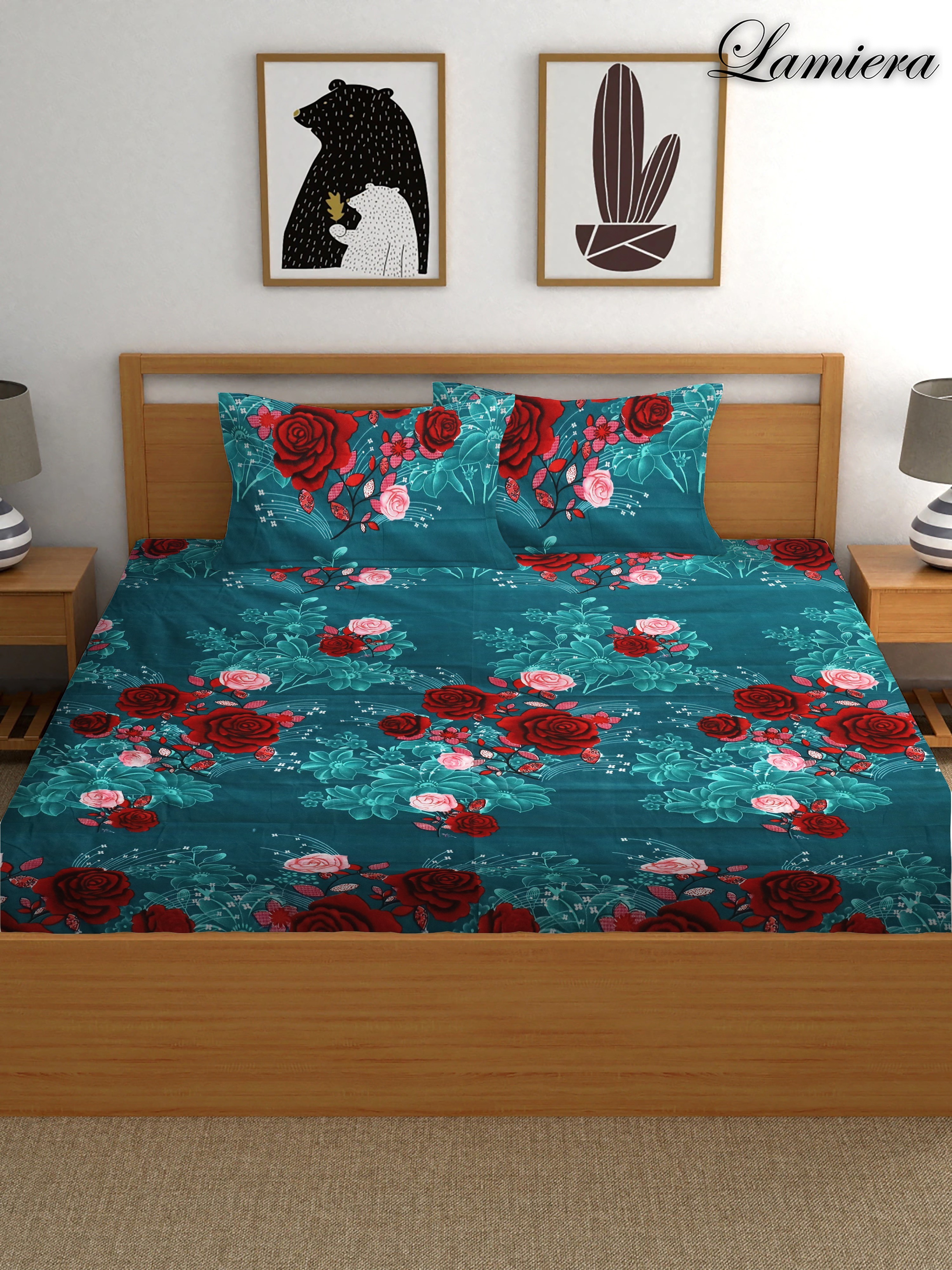 Multicolor Lamiera Double Bedsheet