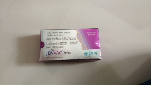 Japanese Encephalitis Vaccine Inactivated (Adsorbed, Human) IP - 0.5 mL Intramuscular Liquid Dose Single Use PFS, Refrigerated Storage 2-8°C