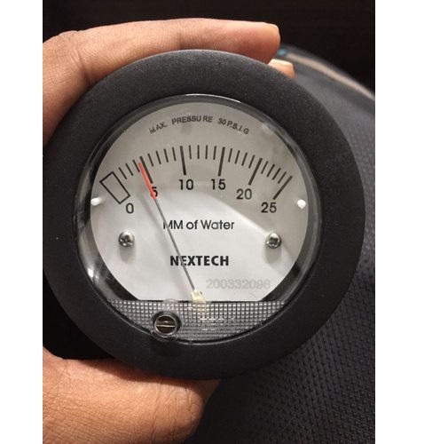 Nextech Mini Differential Pressure Gauges Accuracy: A 5% Of Fs At 70a F (21.1a C)