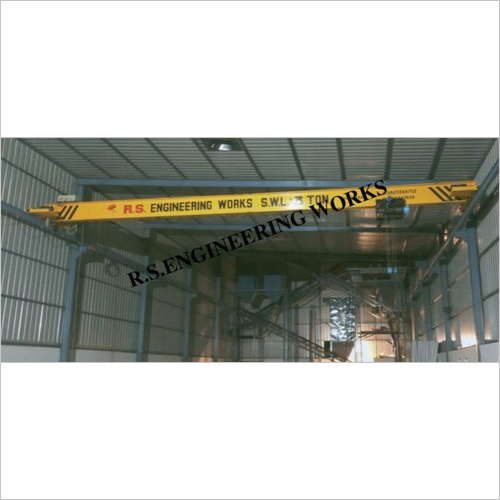 Electric EOT Crane - Steel, 10 Meters Span | 5 Tons Lifting Capacity, 10 kW Motor Power, 10 m/min Hoist Speed, 20 m/min Trolley Speed, Pendant Control