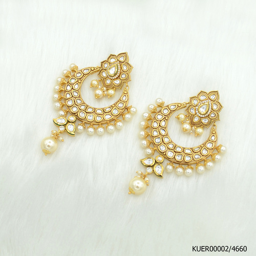 Kundan Earring With Beautiful Pearl Work
