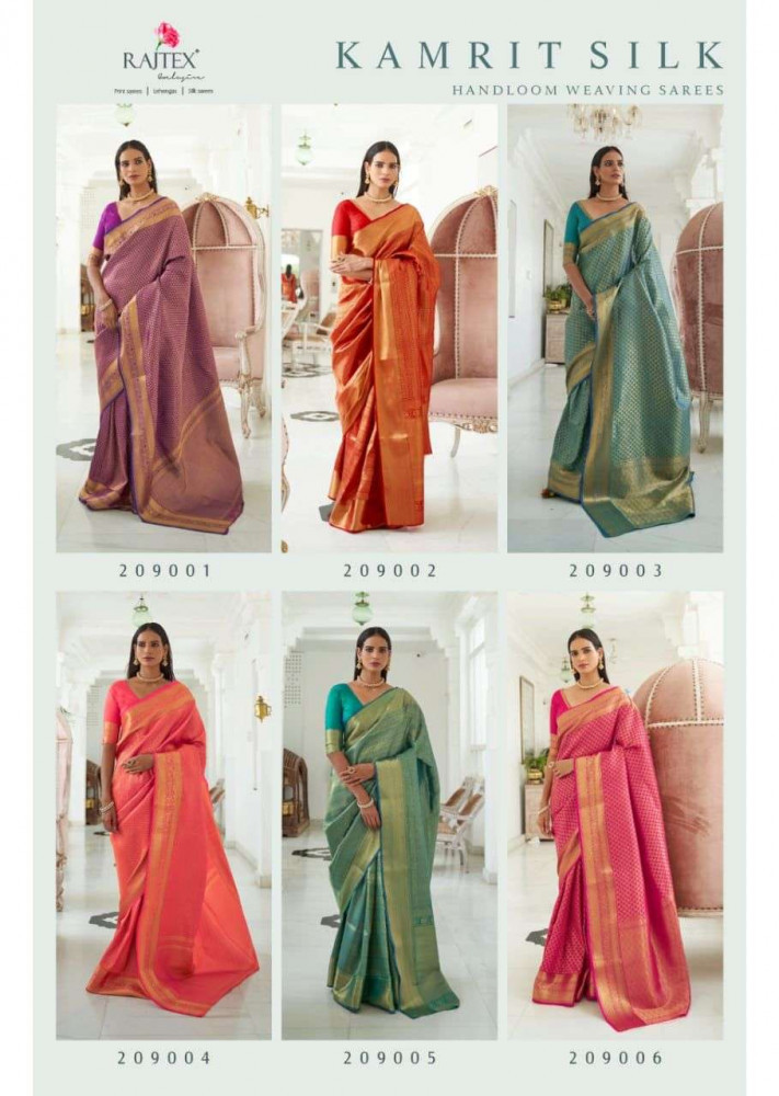 Rajtex Kamrit Silk Handloom Weaving Saree Catalog
