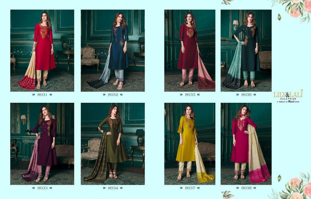 Lily & Lali Meera Maslin Readymade Salwar Kameez Catalog