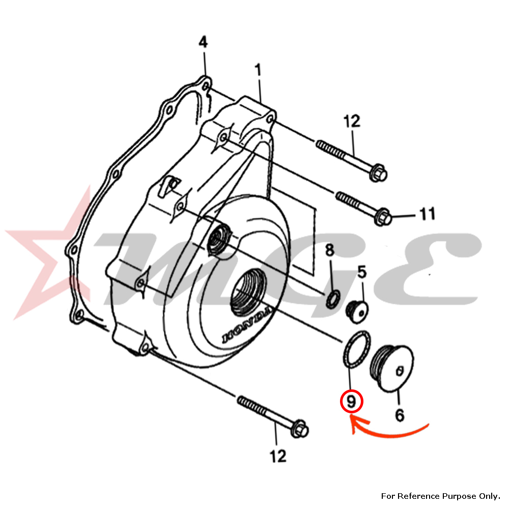 As Per Photo O-ring, 31.7x2.4 For Honda Cbf125 - Reference Part Number - #91305-krm-840
