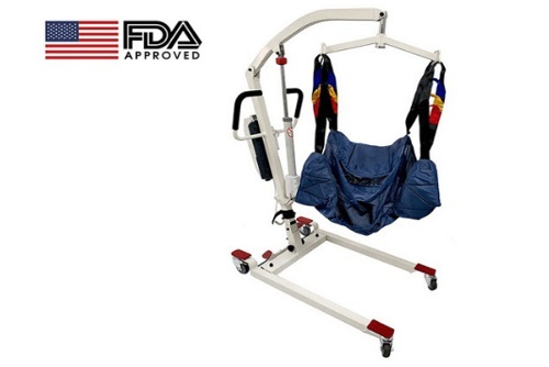 Patient Lift - 1200x620x1225 mm Size, 185 kg Load Capacity | 16.6 mm/s Max Speed at No Load, 850-1750 mm Lifting Range