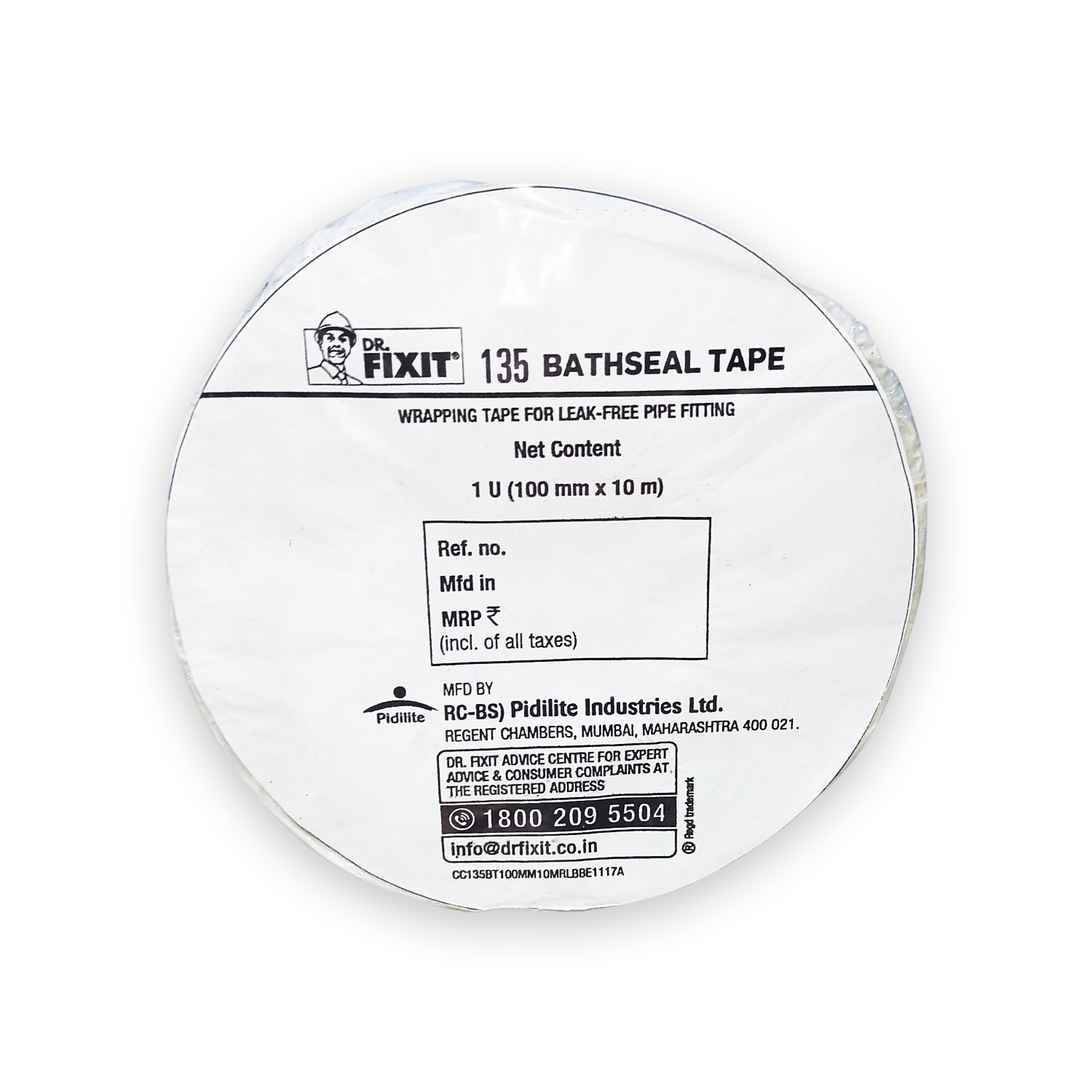 Dr. Fixit 135 Bathseal Tape Application: For Seamless Waterproofing Membrane On Concrete