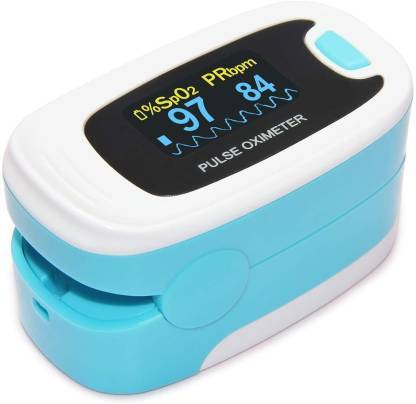 Contec Cms50n Oled Fingertip Pulse Oximeter By Omron Color Code: White Blue