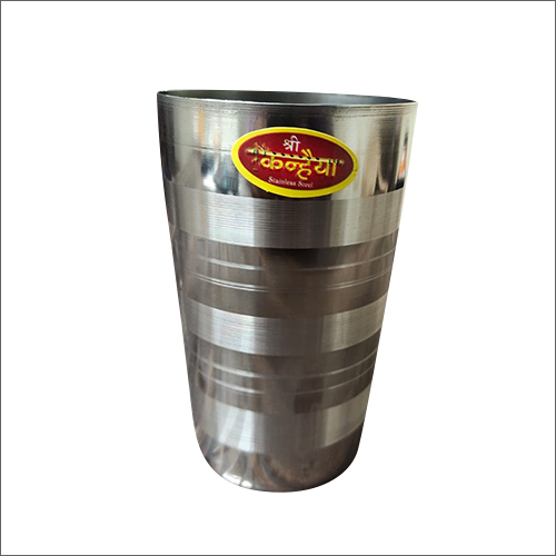 Silver Ss Glass - Stainless Steel, Customized Size | Superb Finish, Corrosion Resistance, Durable Nature