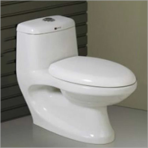 Ceramic Round One Piece Toilet - Durable Ceramic, Compact Design , Integrated Tank and Bowl, Easy to Clean