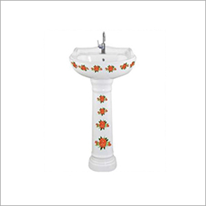 Sterling Sticker Set Pedestal Wash Basin - Color: White