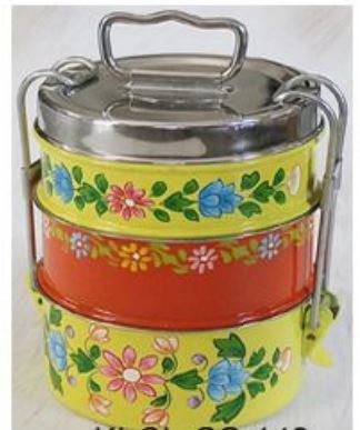 स्टेनलेस स्टील प्रिंटेड लंच बॉक्स