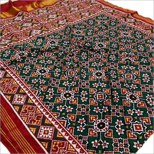 मल्टीकलर कैज़ुअल पटोला सिल्क साड़ी