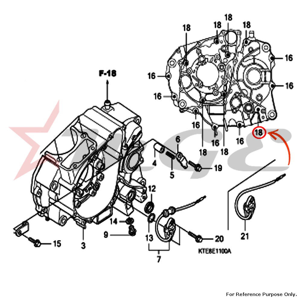 Bolt, Flange - 6x70mm | Compatible With Honda Cbf125, Oem Part Numbers #95701-06070-00, #90002-kwf-940