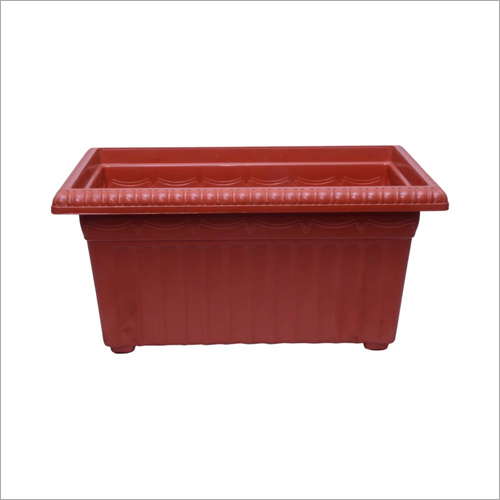 Red 20 Inch Victor Flora Rectangular Planter