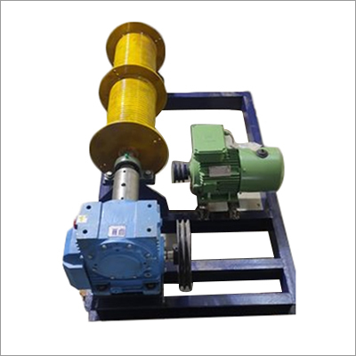 Mild Steel Elevator Motor - Color: Blue And Yellow