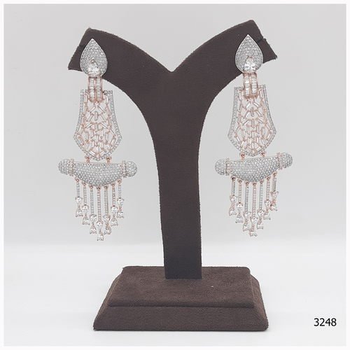 American Diamond Earring With American Diamond Hanging