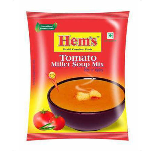 Soup Packaging Printed Pouch - Soft Pet Material, Custom Size, Versatile Color Options | 3-side Seal Design, Dimensional Accuracy, Hassle-free Performance