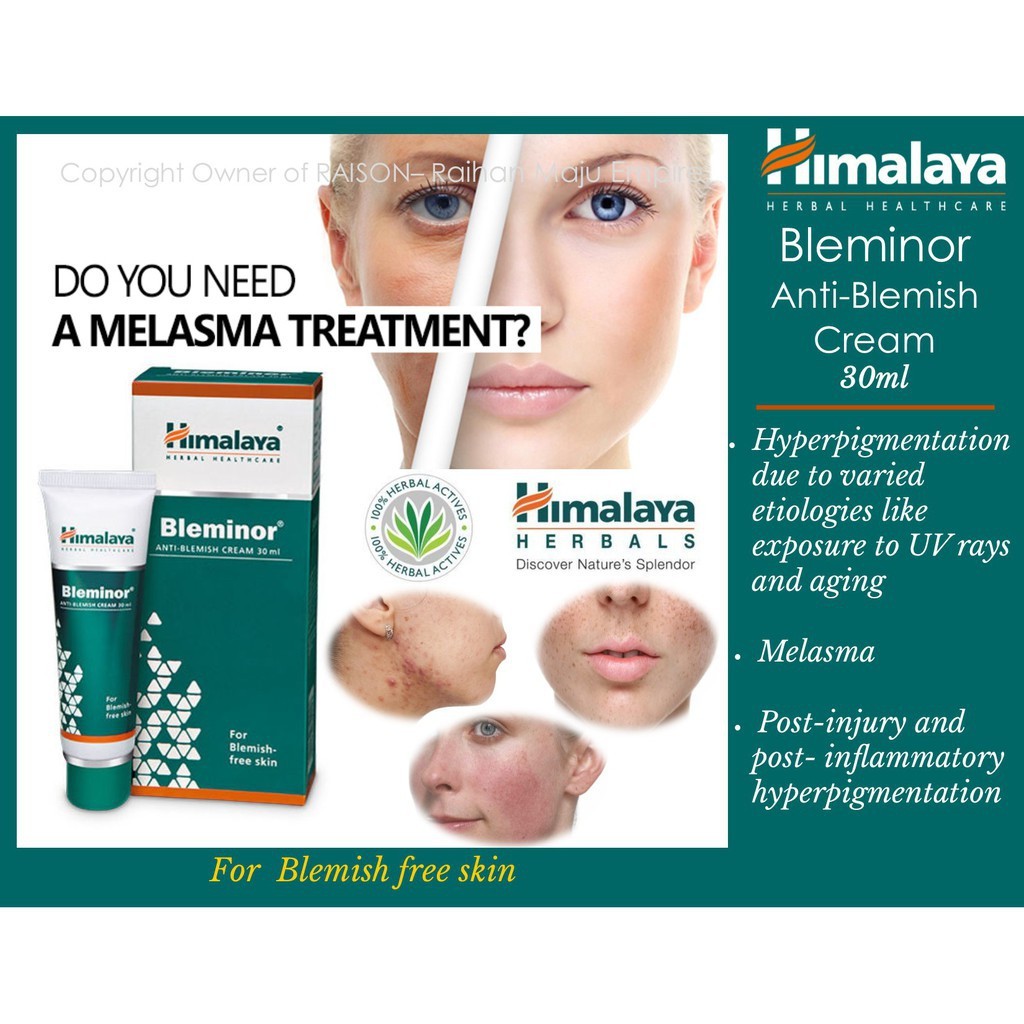 Himalaya Bleminor Antiblemish Cream 30ml Age Group: Suitable For All Ages