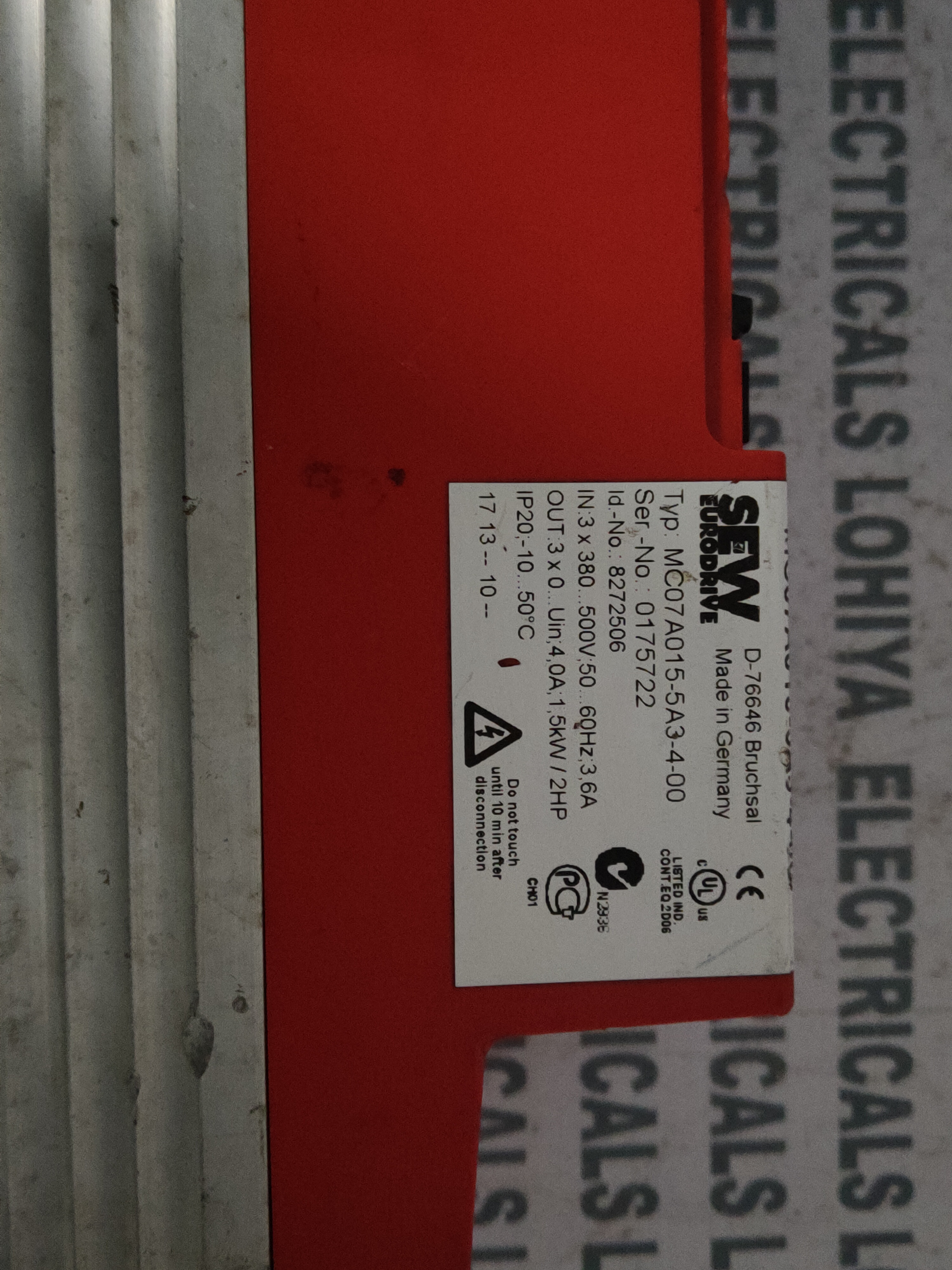 Sew Eurodrive Mc07a015-5a3-4-00 Frequency Inverter