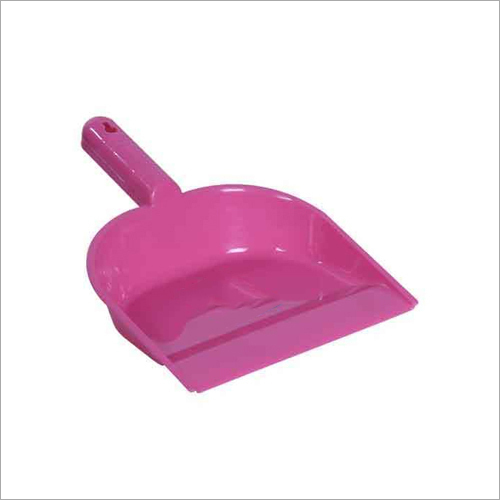 Pink Plastic Dust Pan - 5'' Handle Length, Effortless Home Cleaning Utensil for Collecting Dust and Dirt
