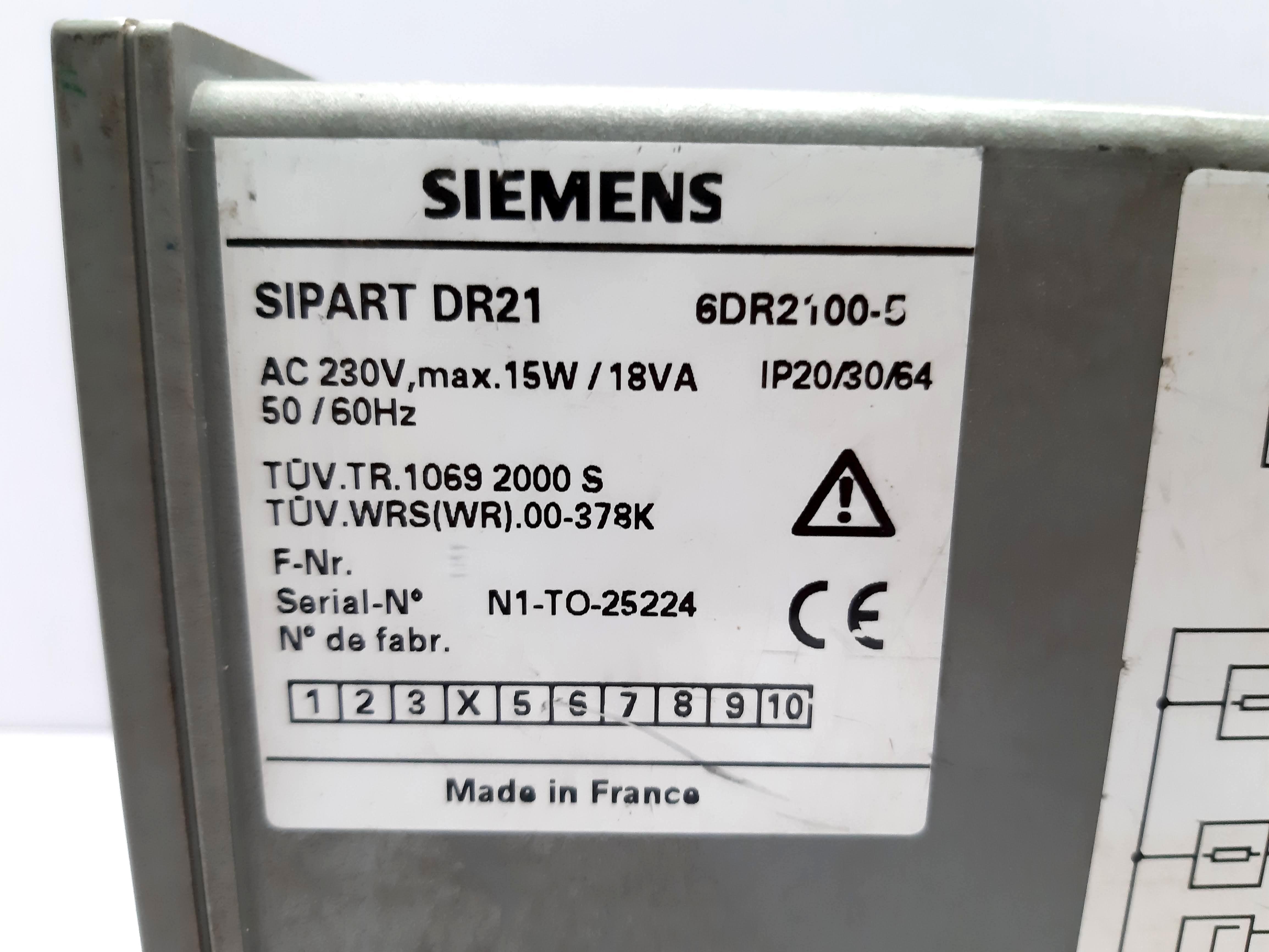 Dr21 6dr2100-5 Siemens Sipart