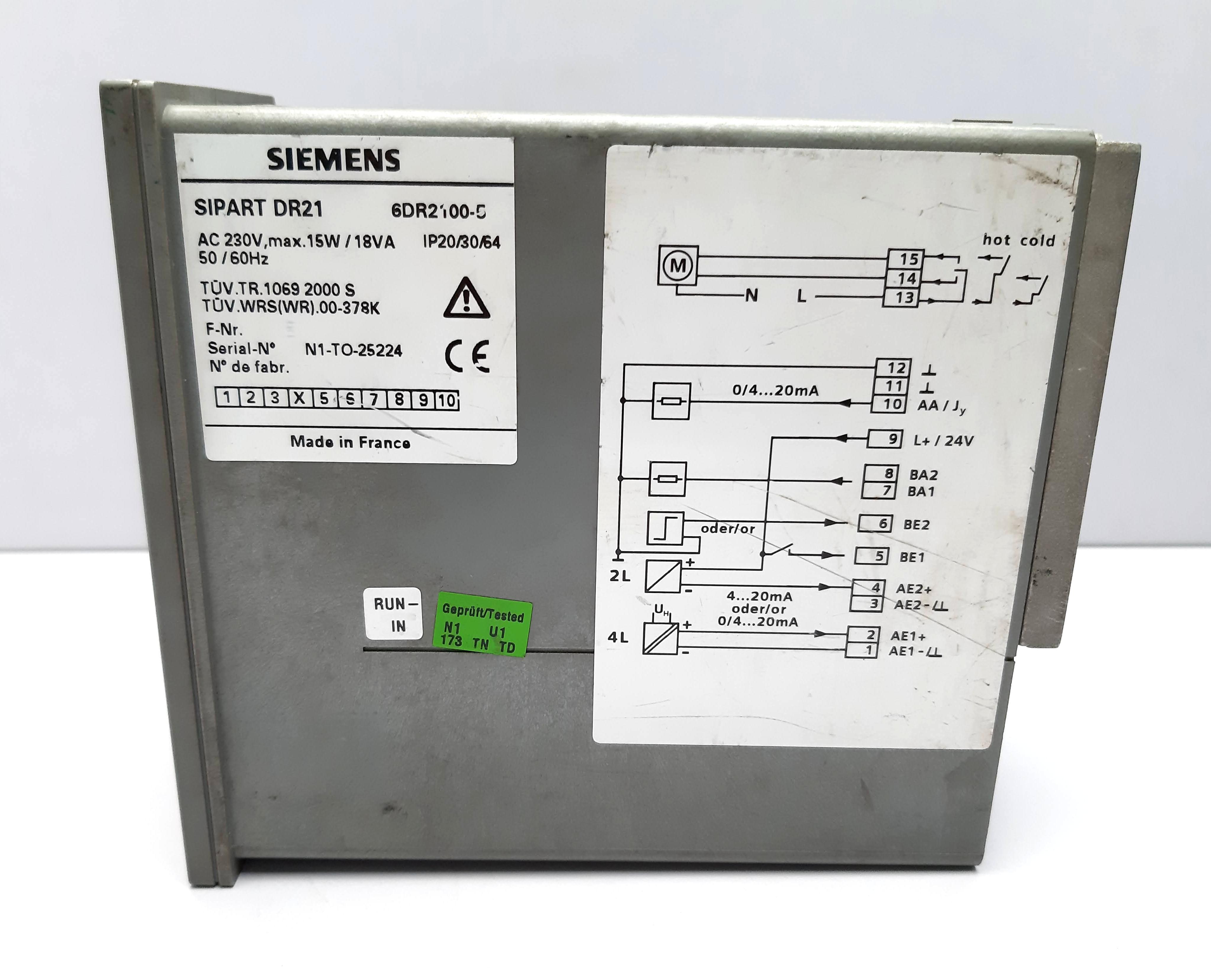 Dr21 6dr2100-5 Siemens Sipart