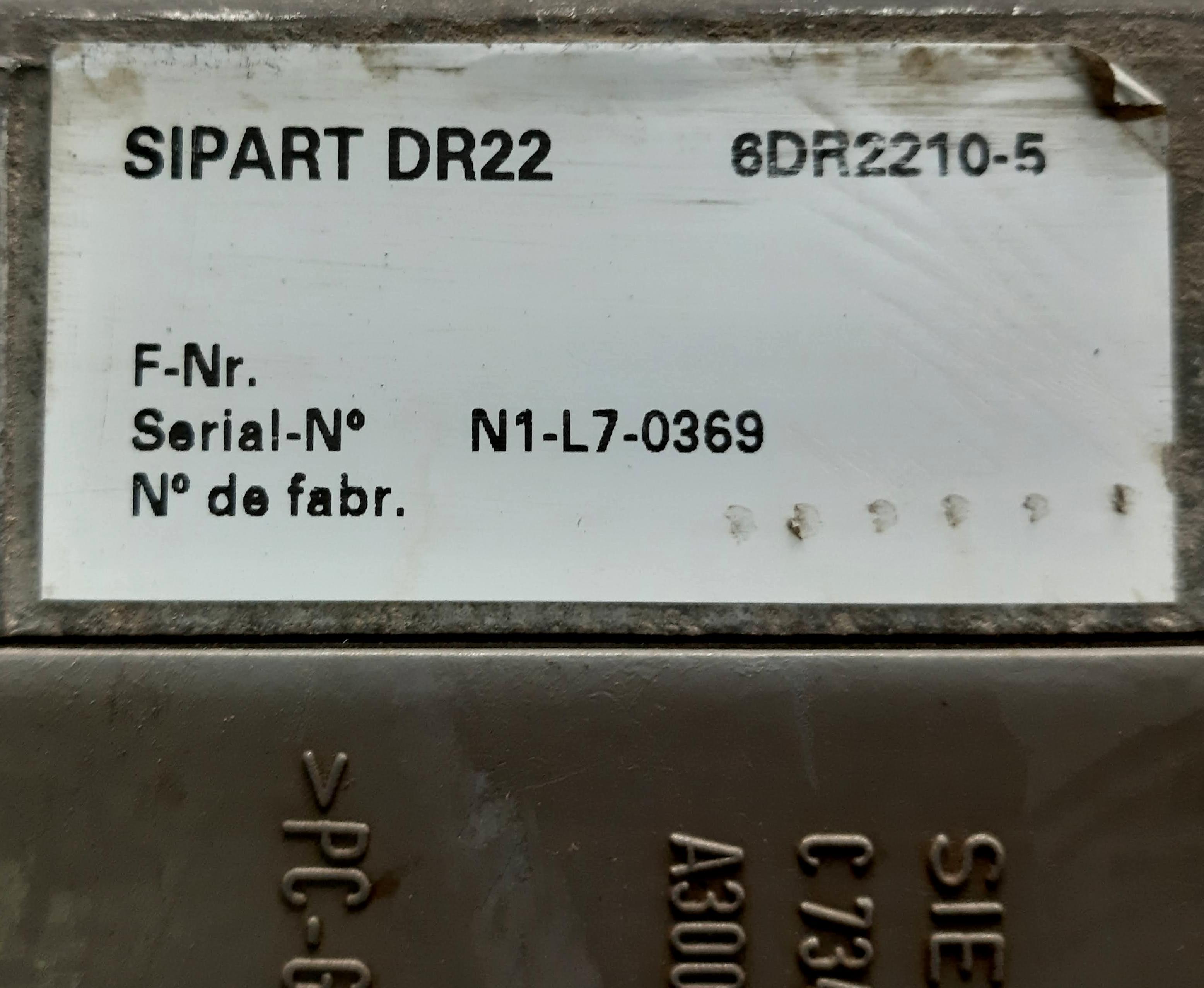 Siemens 6dr2210-5 Dr22 Sipart Controller