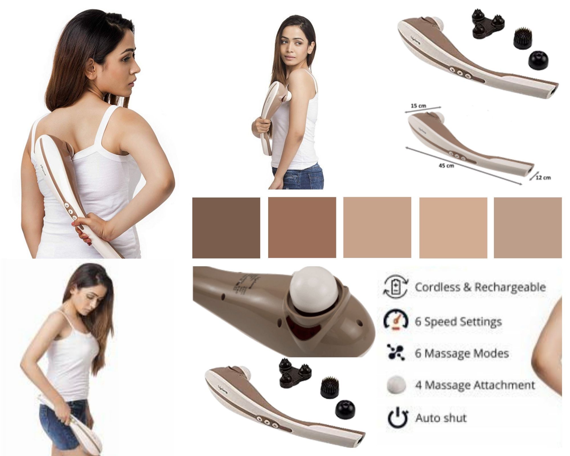 Relaxes Brain Rechargeable Body Massager