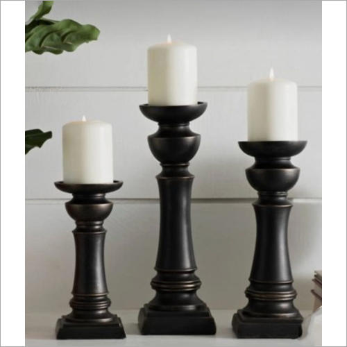 Wood M0006 Wooden Candle Stands