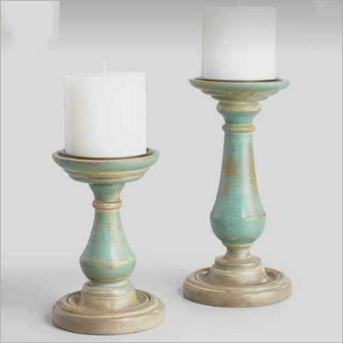 Wood M0006 Wooden Candle Stands