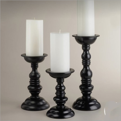 Wood M0006 Wooden Candle Stands