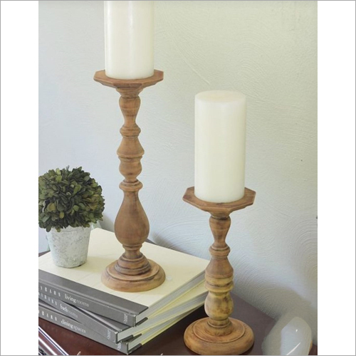 Wood M0006 Wooden Candle Stands